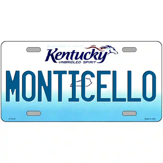 Moticello Kentucky Metal Sign