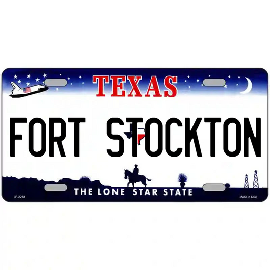 Fort Stockton Texas Metal Sign