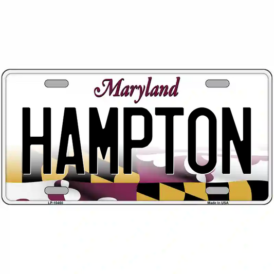Hampton Maryland Metal Sign