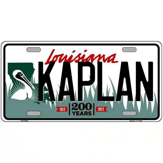 Kaplan Louisiana Metal Sign