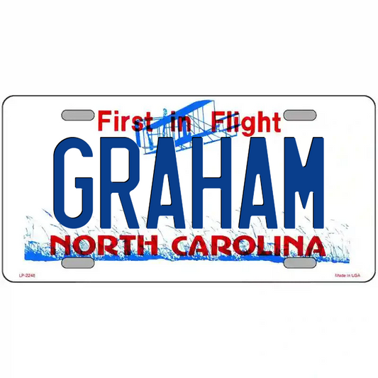 Graham North Carolina Metal Sign