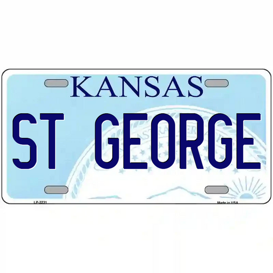 St George Kansas Metal Sign
