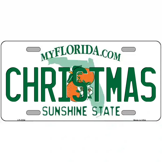 Christmas Florida Metal Sign