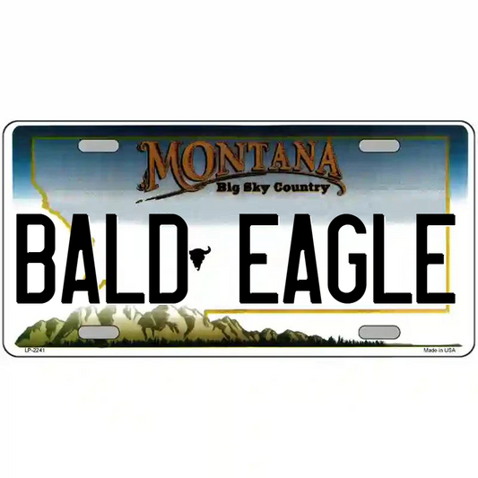 Bald Eagle Montana Metal Sign