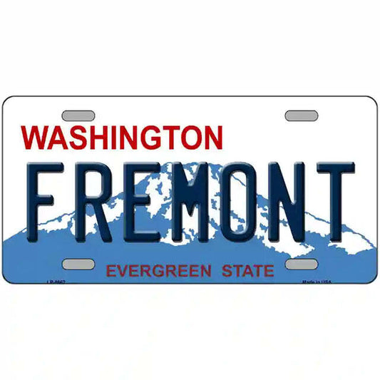 Fremont Washington Metal Sign