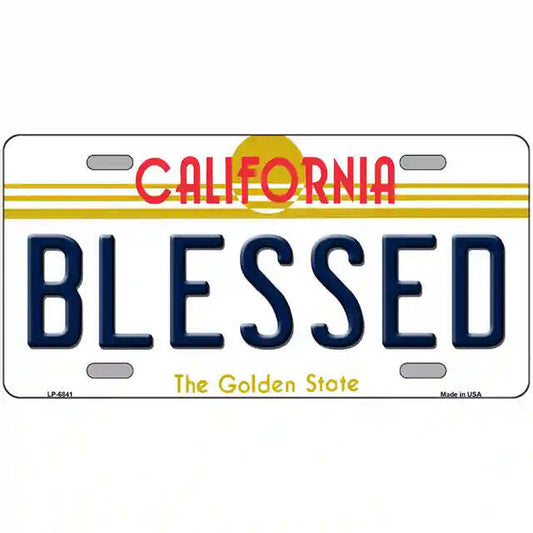 Blessed California Metal Sign