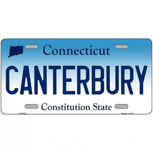 Canterbury Connecticut Metal Sign