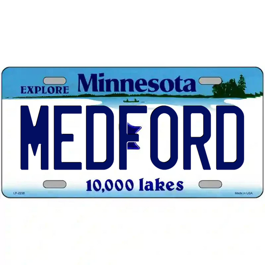 Medford Minnesota Metal Sign