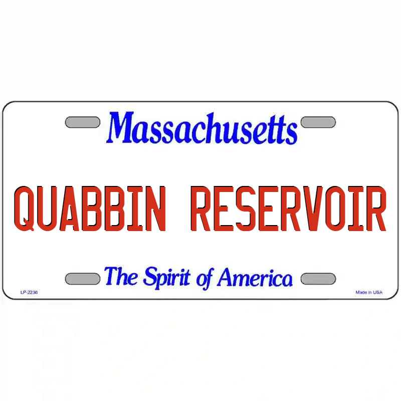 Quabbin Reservoir Massachusetts Metal Sign