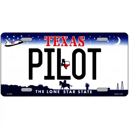 Pilot Texas Metal Sign