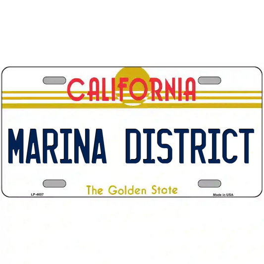 Marina District California Metal Sign