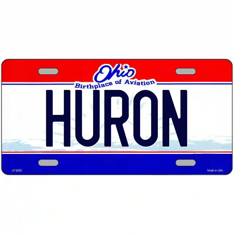 Huron Ohio Metal Sign