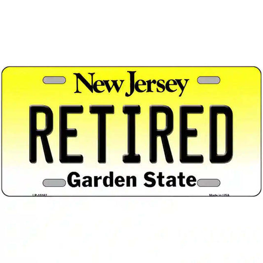 Retired New Jersey Metal Sign