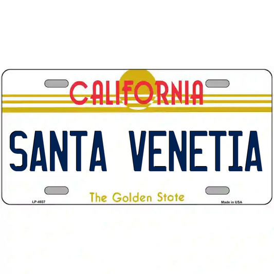 Santa Venetia California Metal Sign
