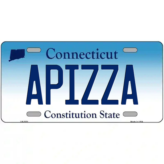 Apizza Connecticut Metal Sign