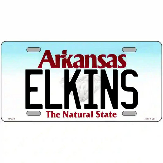 Elkins Arkansas Metal Sign