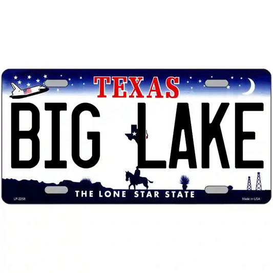 Big Lake Texas Metal Sign