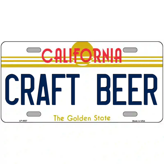 Craft Beer California Metal Sign