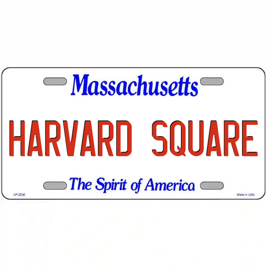 Harvard Square Massachusetts Metal Sign