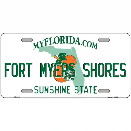 Fort Myers Shores Florida Metal Sign