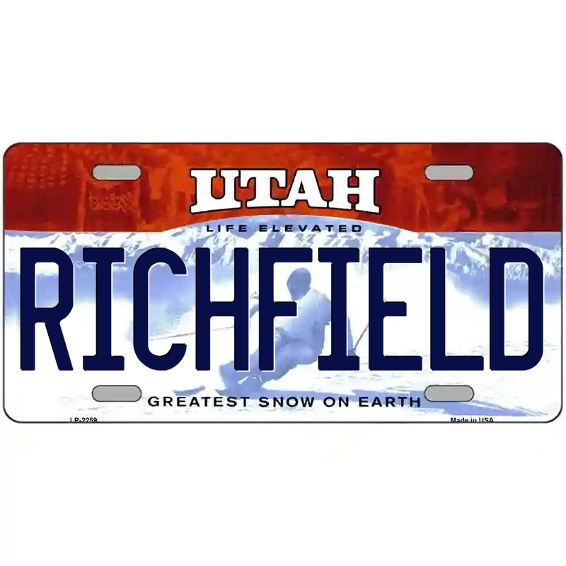 Richfield Utah Metal Sign