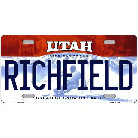 Richfield Utah Metal Sign