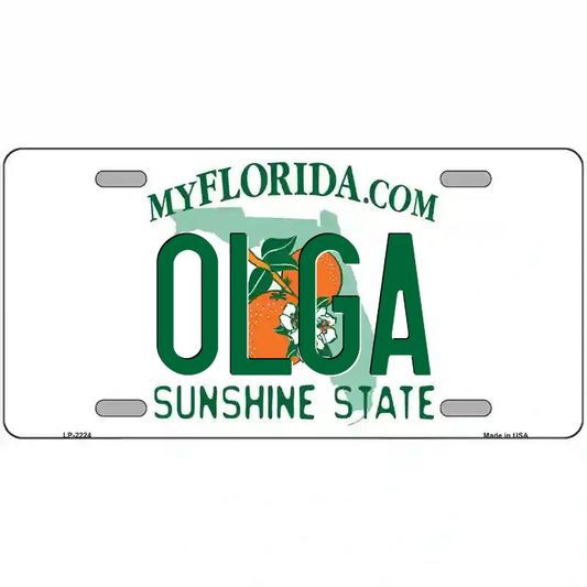 Olga Florida Metal Sign