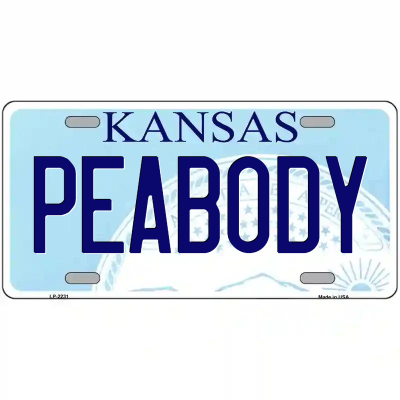 Peabody Kansas Metal Sign