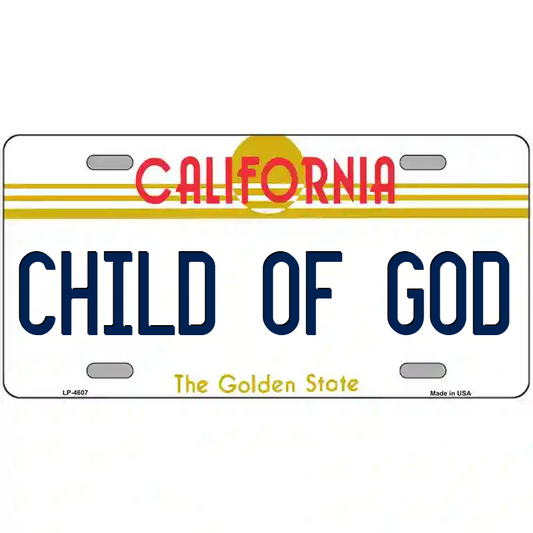 Child of God California Metal Sign