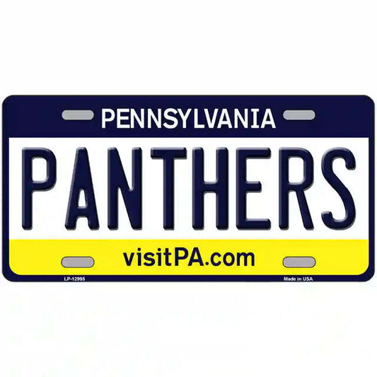 Panthers Pennsylvania Metal Sign