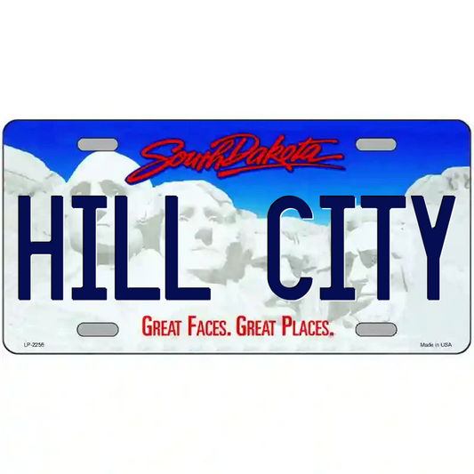 Hill City South Dakota Metal Sign
