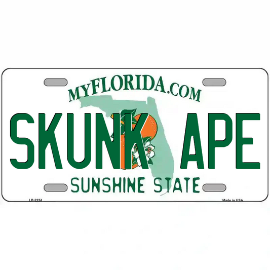 Skunk Ape Florida Metal Sign