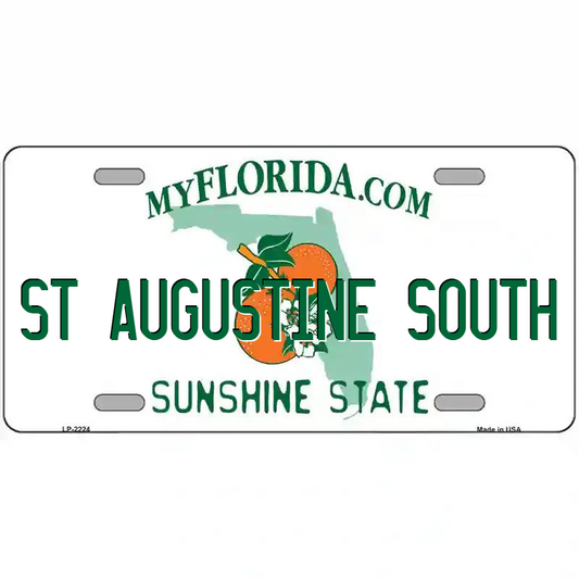 St Augustine South Florida Metal Sign