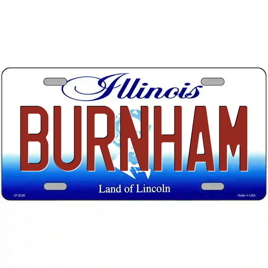 Burnham Illinois Metal Sign