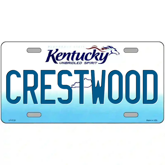 Crestwood Kentucky Metal Sign