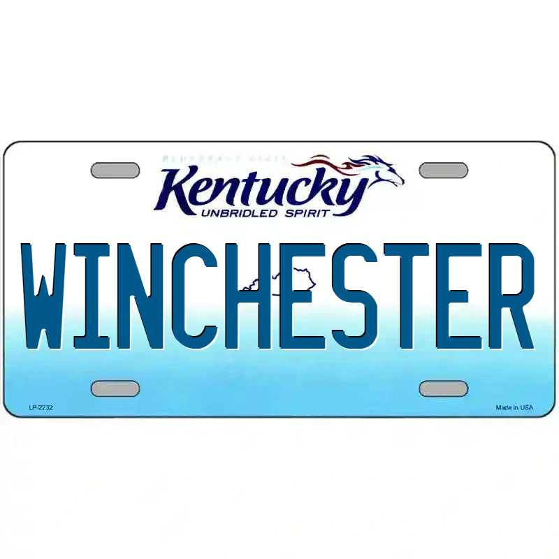 Winchester Kentucky Metal Sign