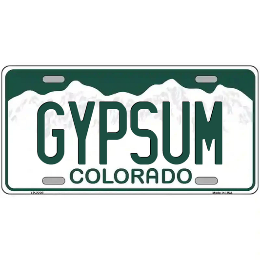 Gypsum Colorado Metal Sign