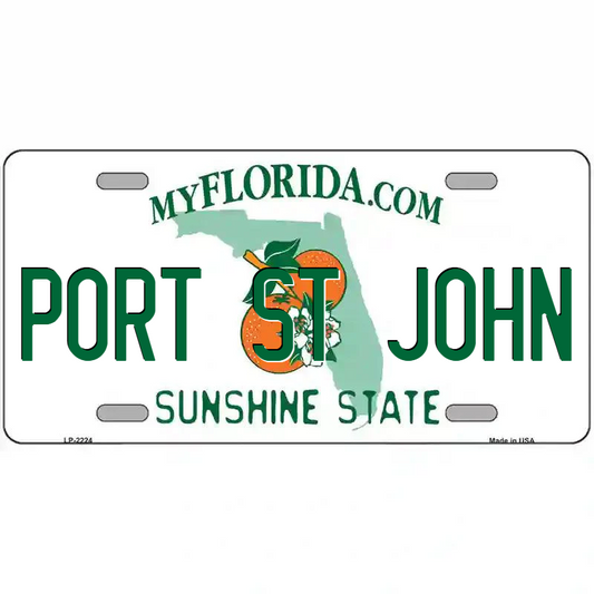Port St John Florida Metal Sign