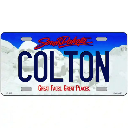 Colton South Dakota Metal Sign