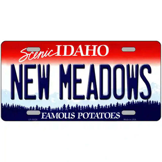 New Meadows Idaho Metal Sign