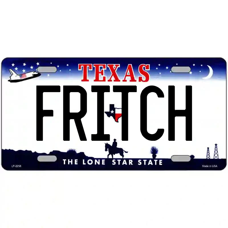 Fritch Texas Metal Sign