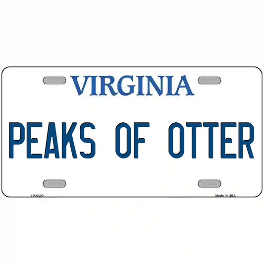 Peaks of Otter Virginia Metal Sign
