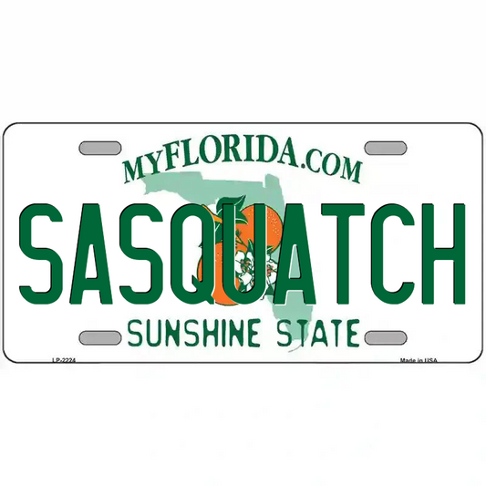 Sasquatch Florida Metal Sign