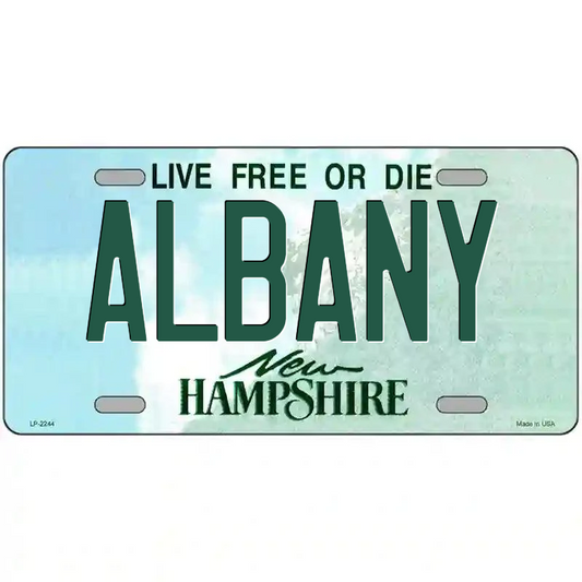 Albany New Hampshire Metal Sign
