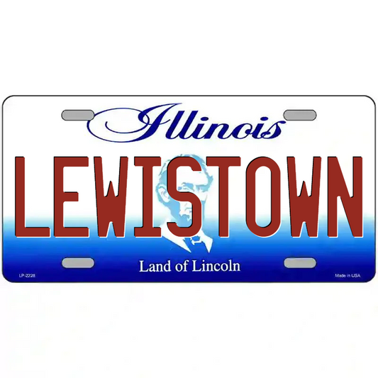 Lewistown Illinois Metal Sign