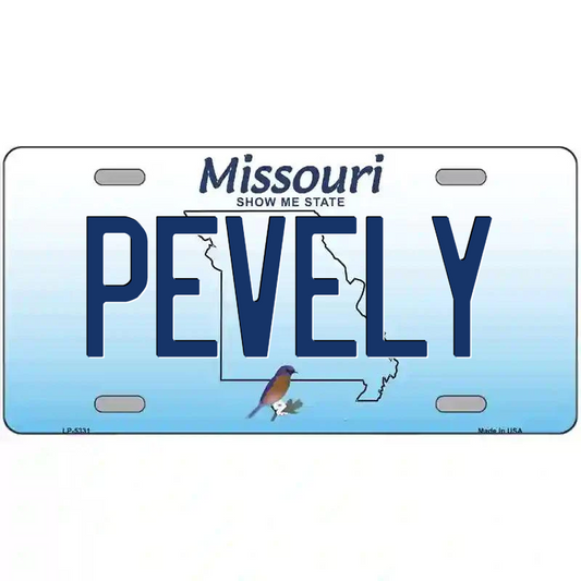 Pevely Missouri Metal Sign
