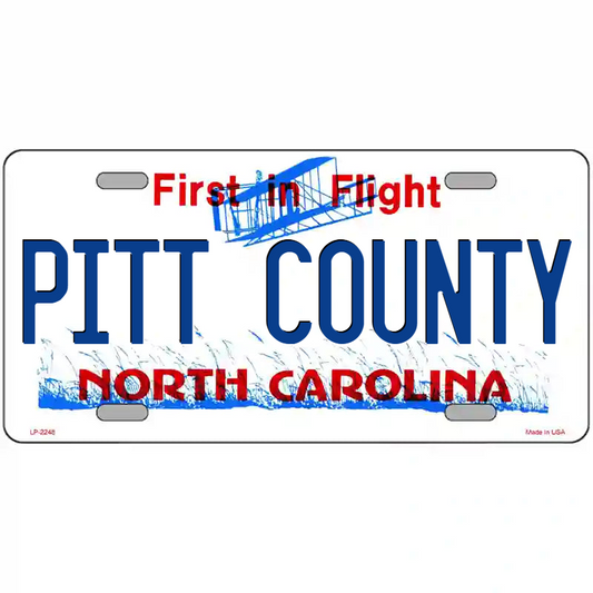 Pitt County North Carolina Metal Sign