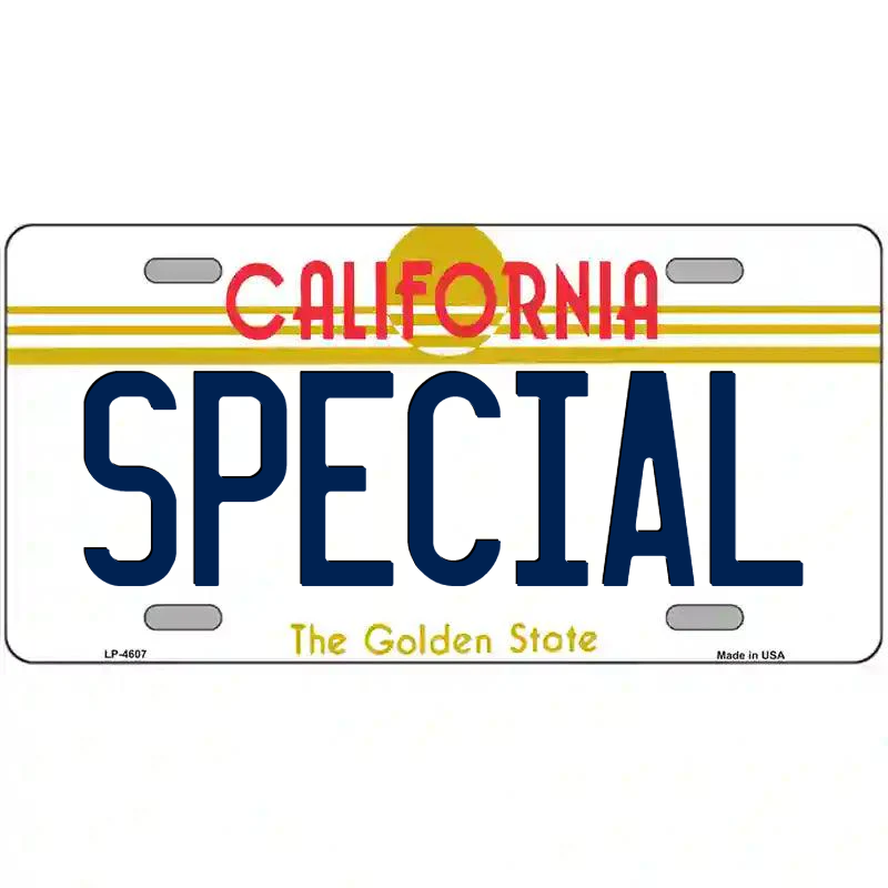 Special California Metal Sign