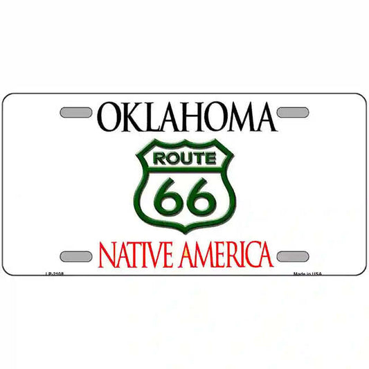 Oklahoma Route 66 Shield Metal Sign