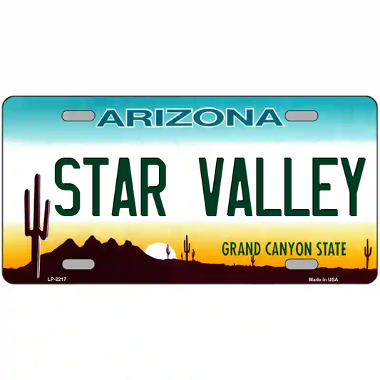 Star Valley Arizona Metal Sign